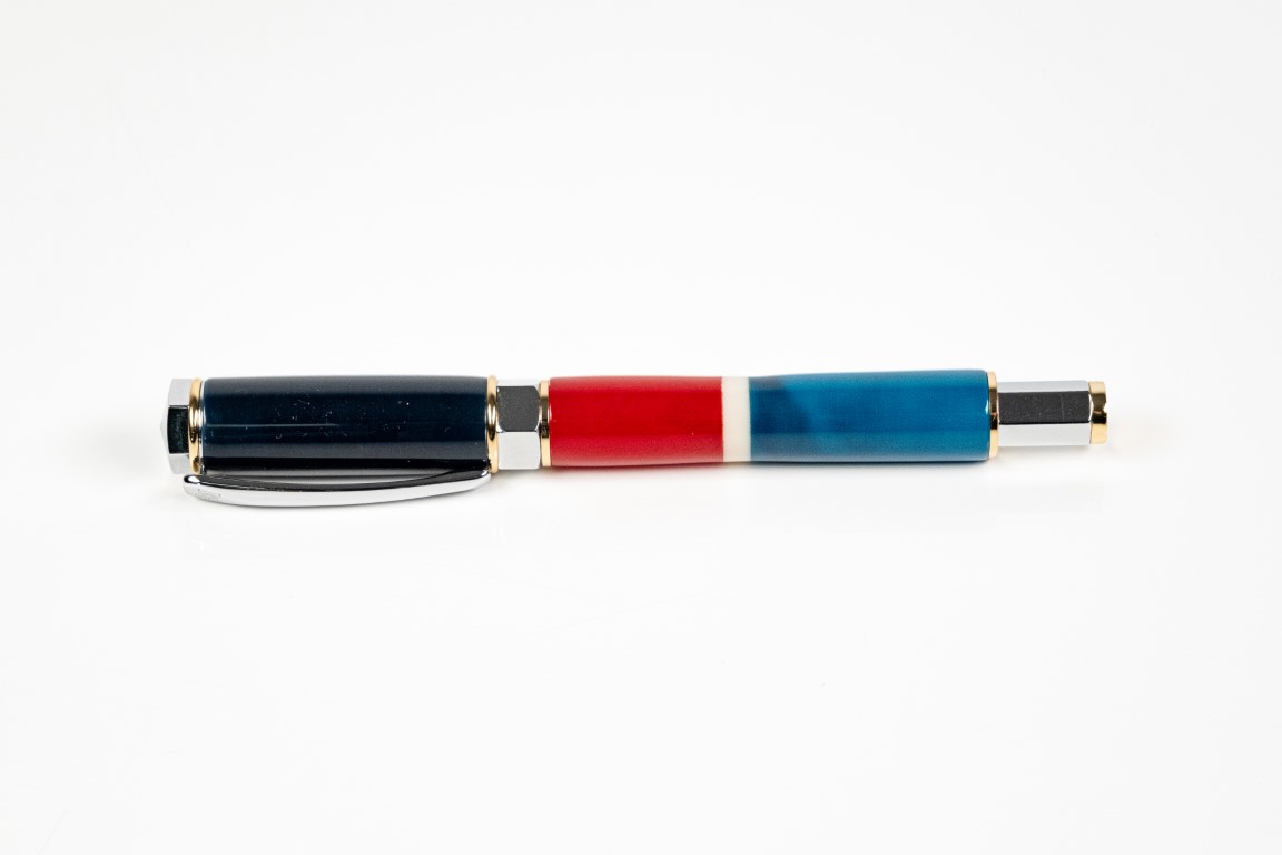 Modèle parlementaire - 104 - Chrome - Bleu blanc rouge 1