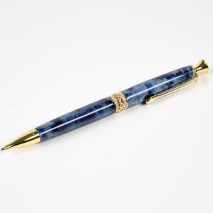 119. Bleu marbré